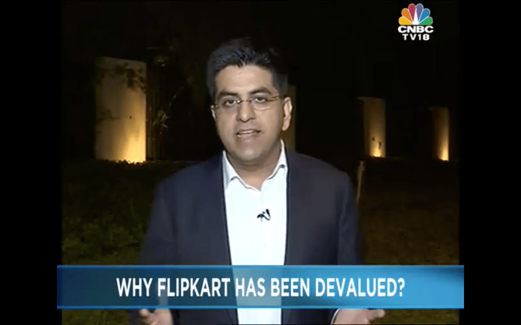 Thoughts on Flipkart’s Devaluation On Indian Startups on CNBC